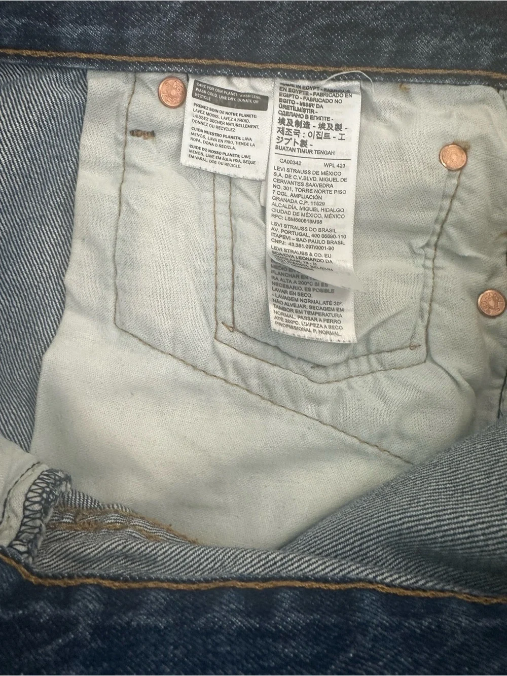Levi's 501 Original Fit Dark Stonewash Jeans W36 L29 Blue Denim Classic Cut